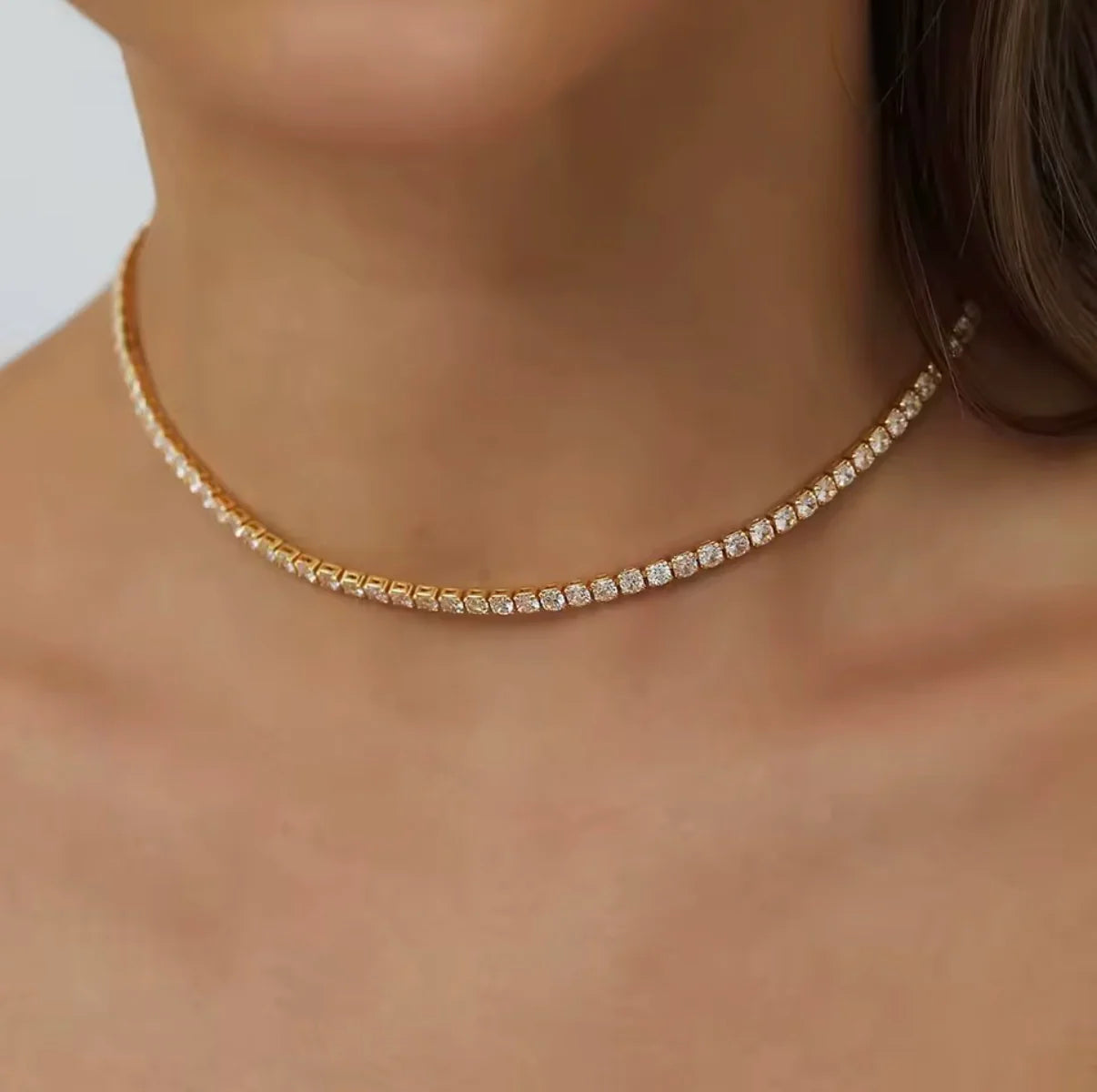ALOURA Lumière Delicate Tennis Necklace