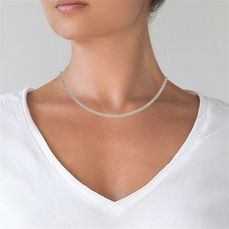 ALOURA Céleste Moissanite Tennis Necklace