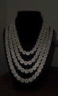 Moissanite Mixed Cluster Chain